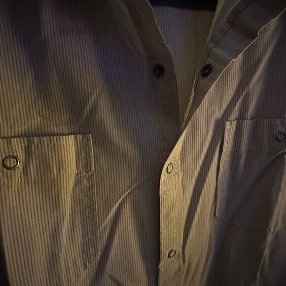 Timberland XL Snap Button Double Breast Pocket Dress Shirt - Picture 4 of 5